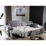 Γωνιακός Καναπές Teralia S-Γκρι Σκούρο-Αριστερή 275x173x94