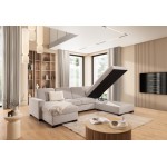 Γωνιακός Καναπές Regalia-Δεξιά-Μπεζ Ανοιχτό 310x202x90