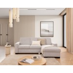 Γωνιακός Καναπές Regalia L-Δεξιά-Μπεζ Ανοιχτό 241x161x90