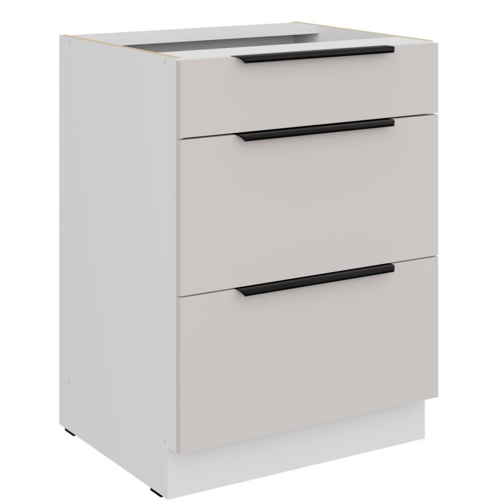 Επιδαπέδιο ντουλάπι Varena 60 D 3S BB 60x52x82
