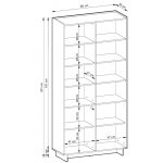 Βιβλιοθήκη Velliora 98x39x201