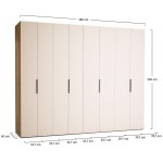 Ντουλάπα Stor Οκτάφυλλη 300x60x240