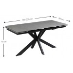 Τραπέζι Duncan επεκτεινόμενο 160x90x75
