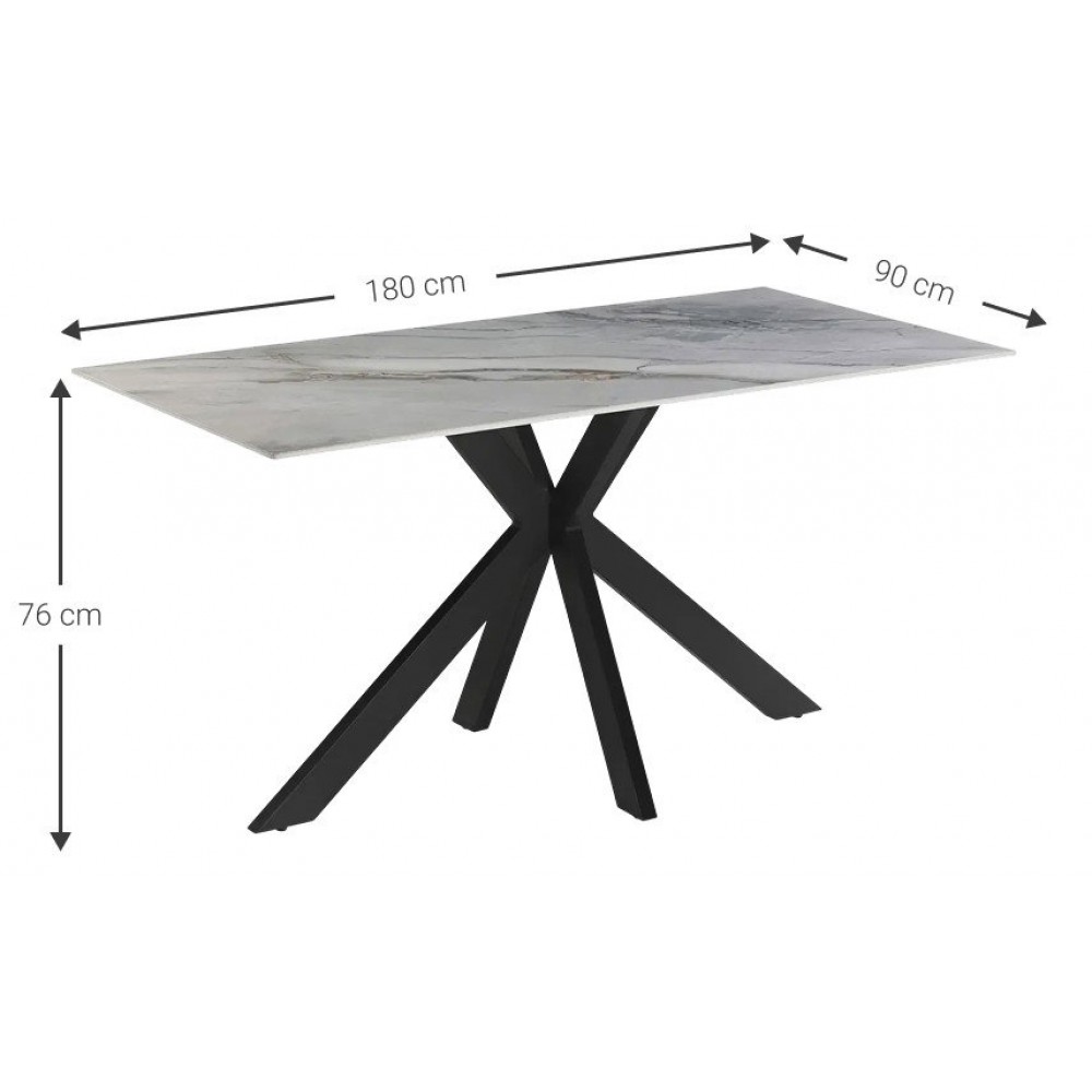 Τραπέζι Stratford 180x90x76