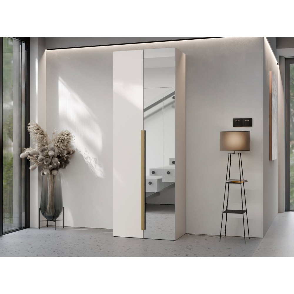 Ντουλάπα Kerkin Δίφυλλη-Με καθρέπτη 70x42x200