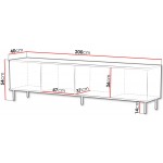 Έπιπλο Τηλεόρασης Leo 200 200x40x54