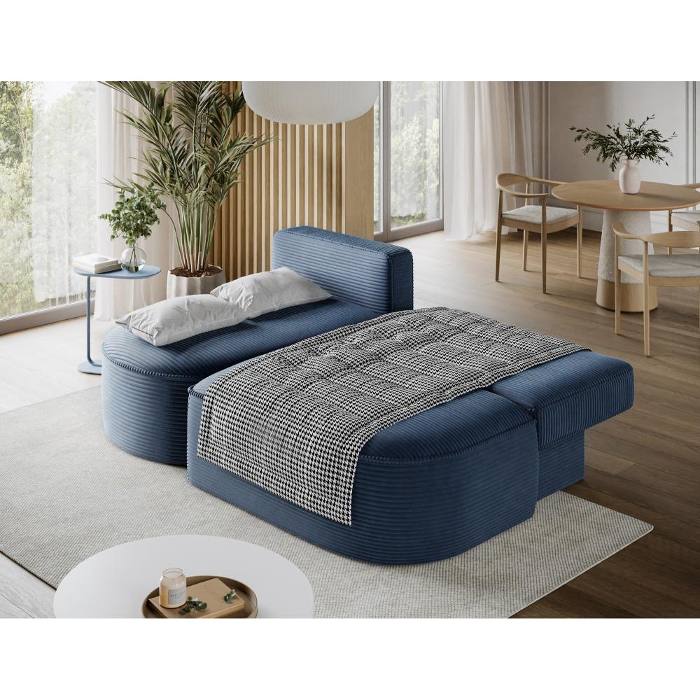 Γωνιακός Καναπές Savol-Μπλε-Αριστερή 220x144x93