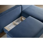 Γωνιακός Καναπές Savol-Μπλε-Δεξιά 220x144x93