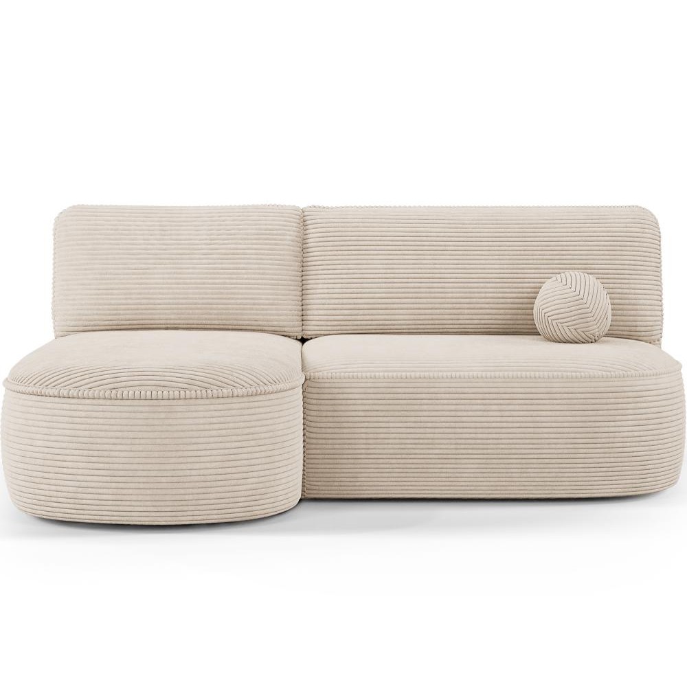 Γωνιακός Καναπές Savol-Μπεζ-Αριστερή 220x144x93