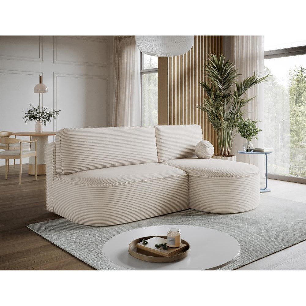 Γωνιακός Καναπές Savol-Μπεζ-Δεξιά 220x144x93