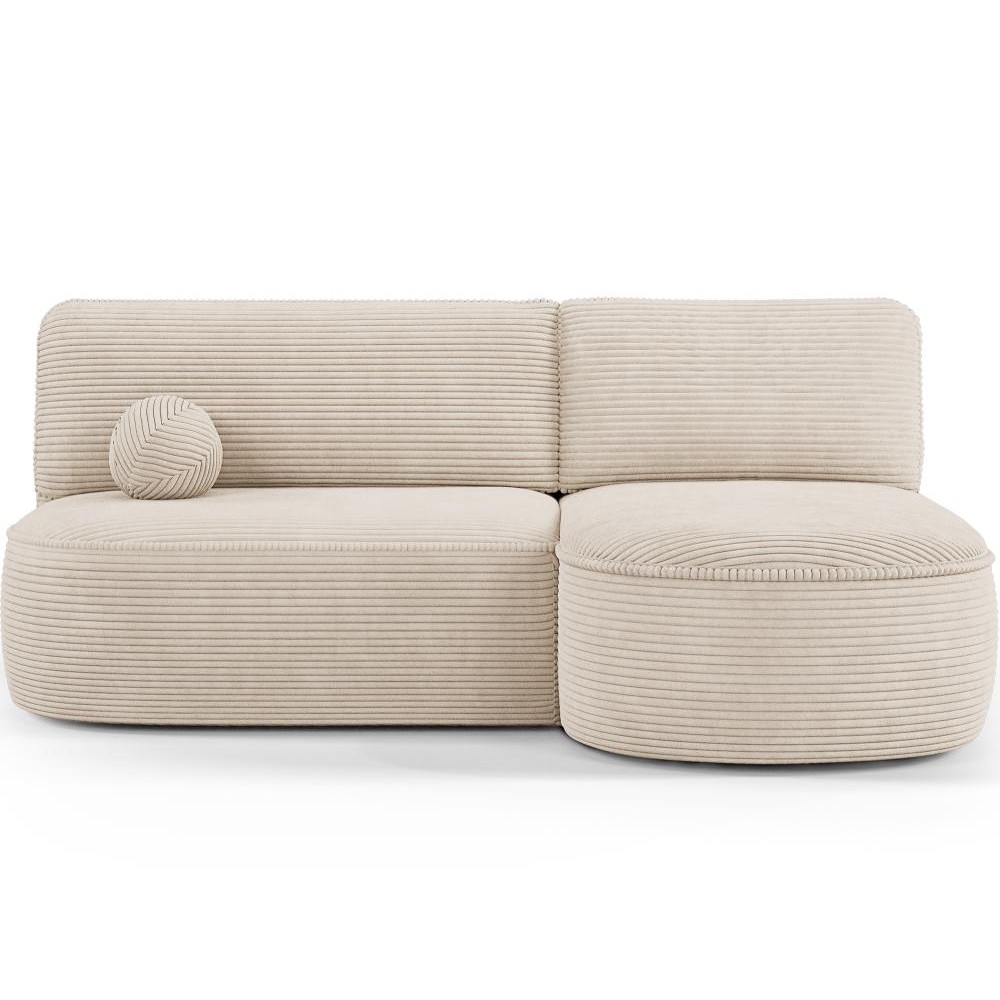 Γωνιακός Καναπές Savol-Μπεζ-Δεξιά 220x144x93