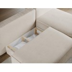Γωνιακός Καναπές Savol-Μπεζ-Δεξιά 220x144x93