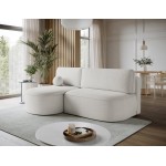 Γωνιακός Καναπές Savol-Λευκό-Αριστερή 220x144x93