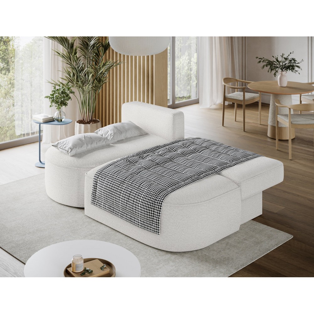 Γωνιακός Καναπές Savol-Λευκό-Αριστερή 220x144x93