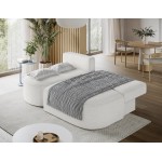 Γωνιακός Καναπές Savol-Λευκό-Αριστερή 220x144x93