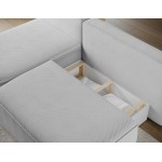 Γωνιακός Καναπές Savol-Γκρι-Αριστερή 220x144x93