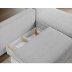 Γωνιακός Καναπές Savol-Γκρι-Δεξιά 220x144x93