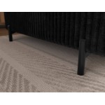 Γωνιακός Καναπές Lesor-Μαύρο-Δεξιά 274x200x93