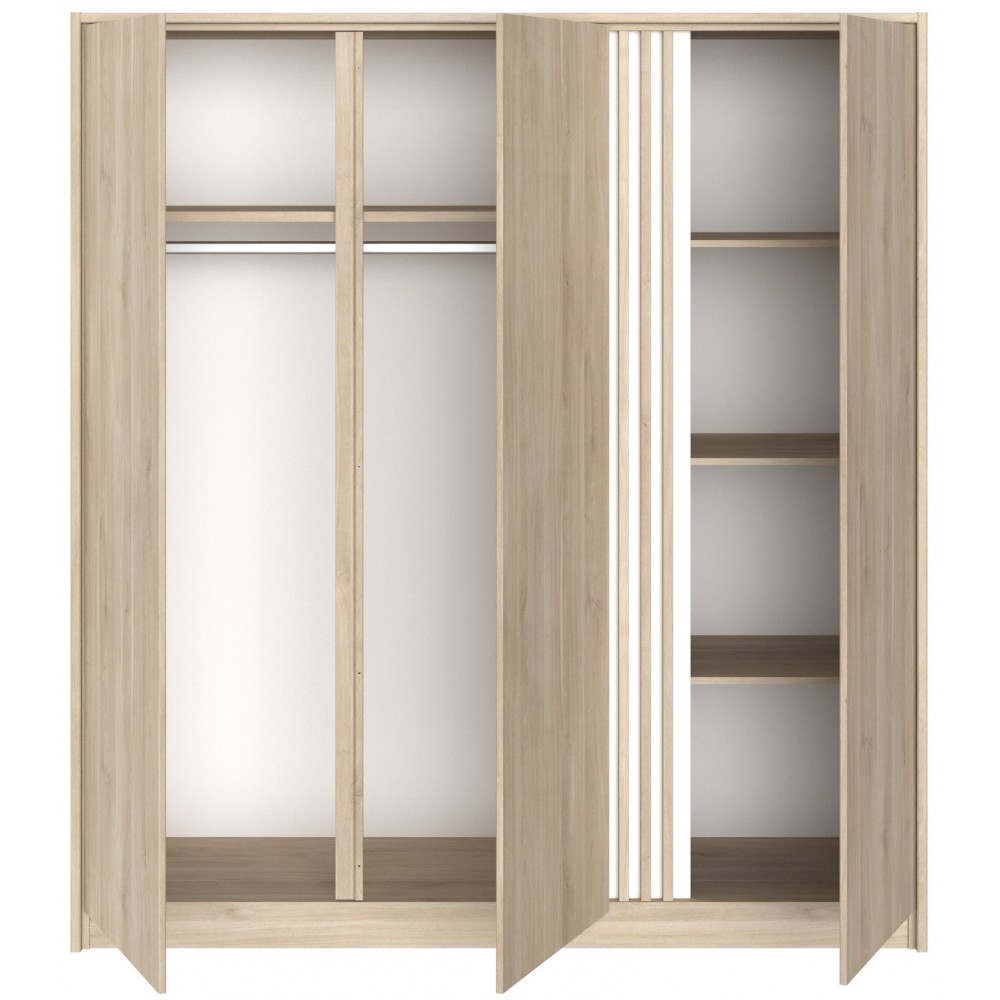 Ντουλάπα Howells Τρίφυλλη 185x52x203