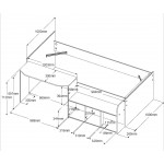 Παιδικό Κρεβάτι Jador 136x203x75
