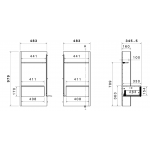 Σετ 2 Κομοδινά Varnel 48x34x98