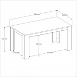 Τραπέζι Keloria 158x88x76