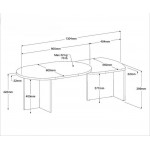 Τραπεζάκι Σαλονιού West 130x60x42