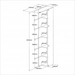Γωνιακή Στήλη Βεστιαρίου Montelia 110x32x232
