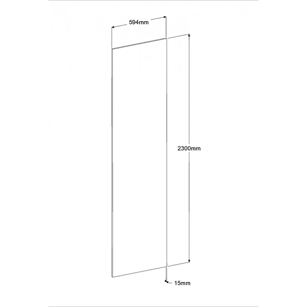 Πόρτα Βεστιαρίου Montelia 60-Φυσικό 59x1.5x200