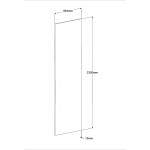 Πόρτα Βεστιαρίου Montelia 60-Φυσικό 59x1.5x200