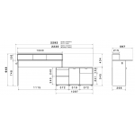 Γωνιακό Γραφείο Evorix 134x60x94
