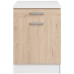 Επιδαπέδιο ντουλάπι Jeden 60 2D-Φυσικό 60x60x86