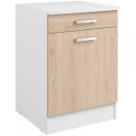 Επιδαπέδιο ντουλάπι Jeden 60 2D-Φυσικό 60x60x86