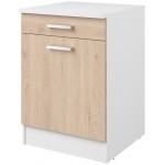 Επιδαπέδιο ντουλάπι Jeden 60 2D-Φυσικό 60x60x86