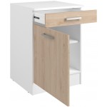 Επιδαπέδιο ντουλάπι Jeden 60 2D-Φυσικό 60x60x86