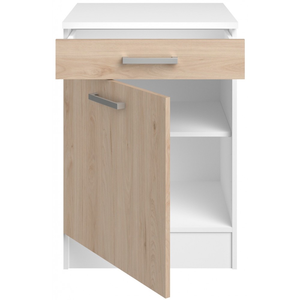Επιδαπέδιο ντουλάπι Jeden 60 2D-Φυσικό 60x60x86