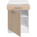 Επιδαπέδιο ντουλάπι Jeden 60 2D-Φυσικό 60x60x86