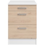 Επιδαπέδιο ντουλάπι Jeden 60 3D-Φυσικό 60x60x86