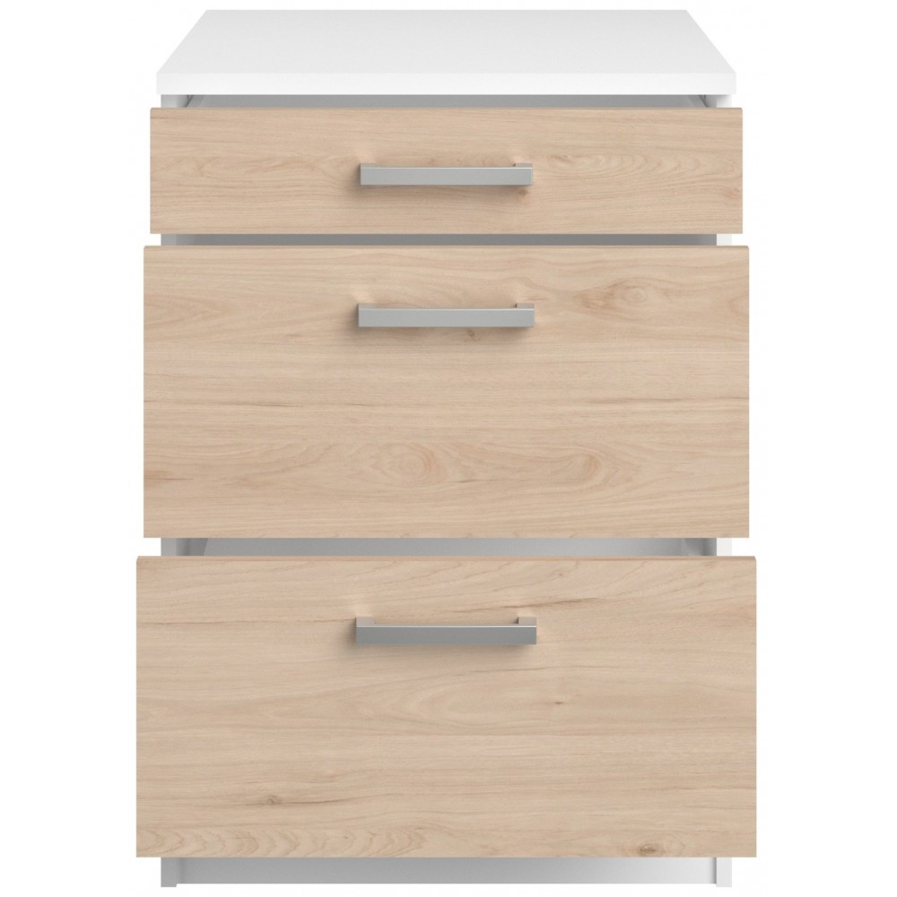 Επιδαπέδιο ντουλάπι Jeden 60 3D-Φυσικό 60x60x86