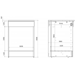 Επιδαπέδιο ντουλάπι φούρνου Jeden 60-Φυσικό 60x60x86