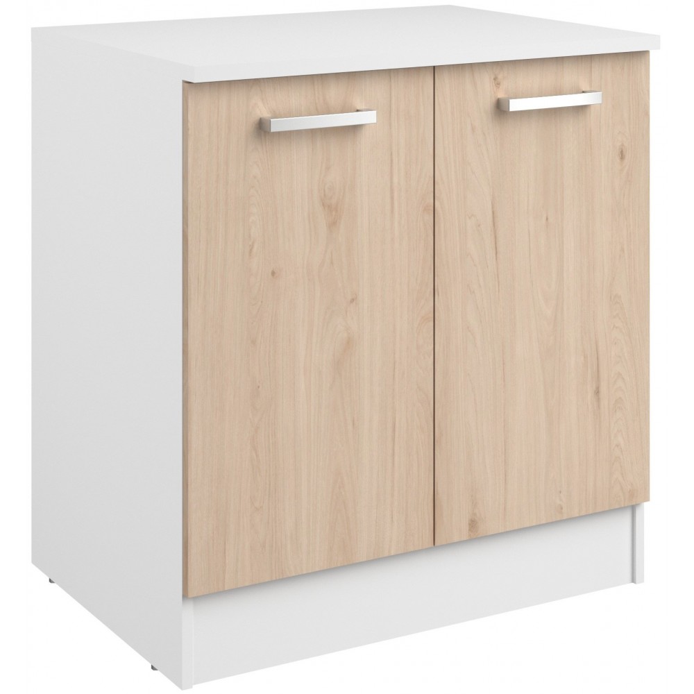 Επιδαπέδιο ντουλάπι Jeden 80 2D-Φυσικό 80x60x86