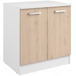 Επιδαπέδιο ντουλάπι Jeden 80 2D-Φυσικό 80x60x86
