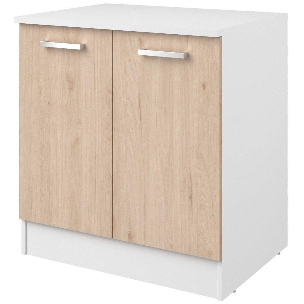 Επιδαπέδιο ντουλάπι Jeden 80 2D-Φυσικό 80x60x86