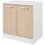 Επιδαπέδιο ντουλάπι Jeden 80 2D-Φυσικό 80x60x86