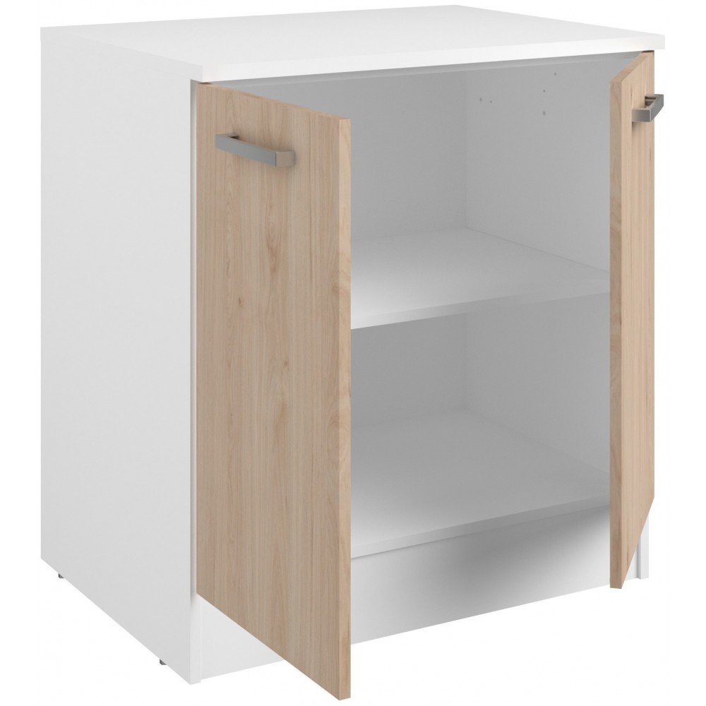 Επιδαπέδιο ντουλάπι Jeden 80 2D-Φυσικό 80x60x86