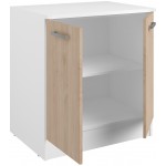Επιδαπέδιο ντουλάπι Jeden 80 2D-Φυσικό 80x60x86