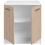 Επιδαπέδιο ντουλάπι Jeden 80 2D-Φυσικό 80x60x86