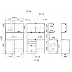 Σκευοθήκη Jeden 120x60x203