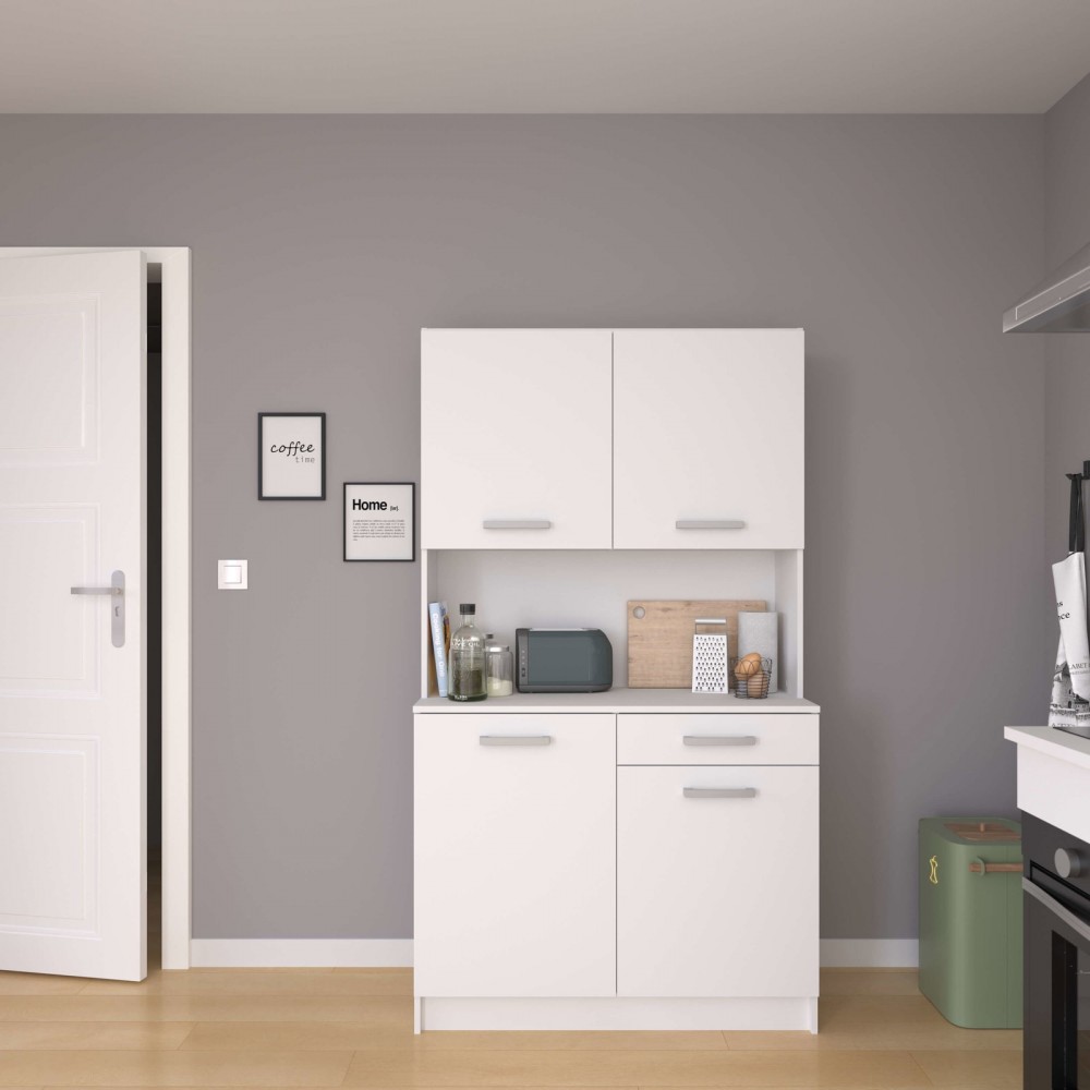 Σκευοθήκη Jeden II-Λευκό 101x43x180