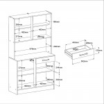 Σκευοθήκη Jeden II-Φυσικό 101x43x180